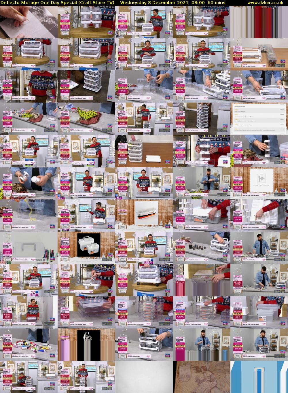 Deflecto Storage One Day Special (Craft Store TV) Wednesday 8 December 2021 08:00 - 09:00