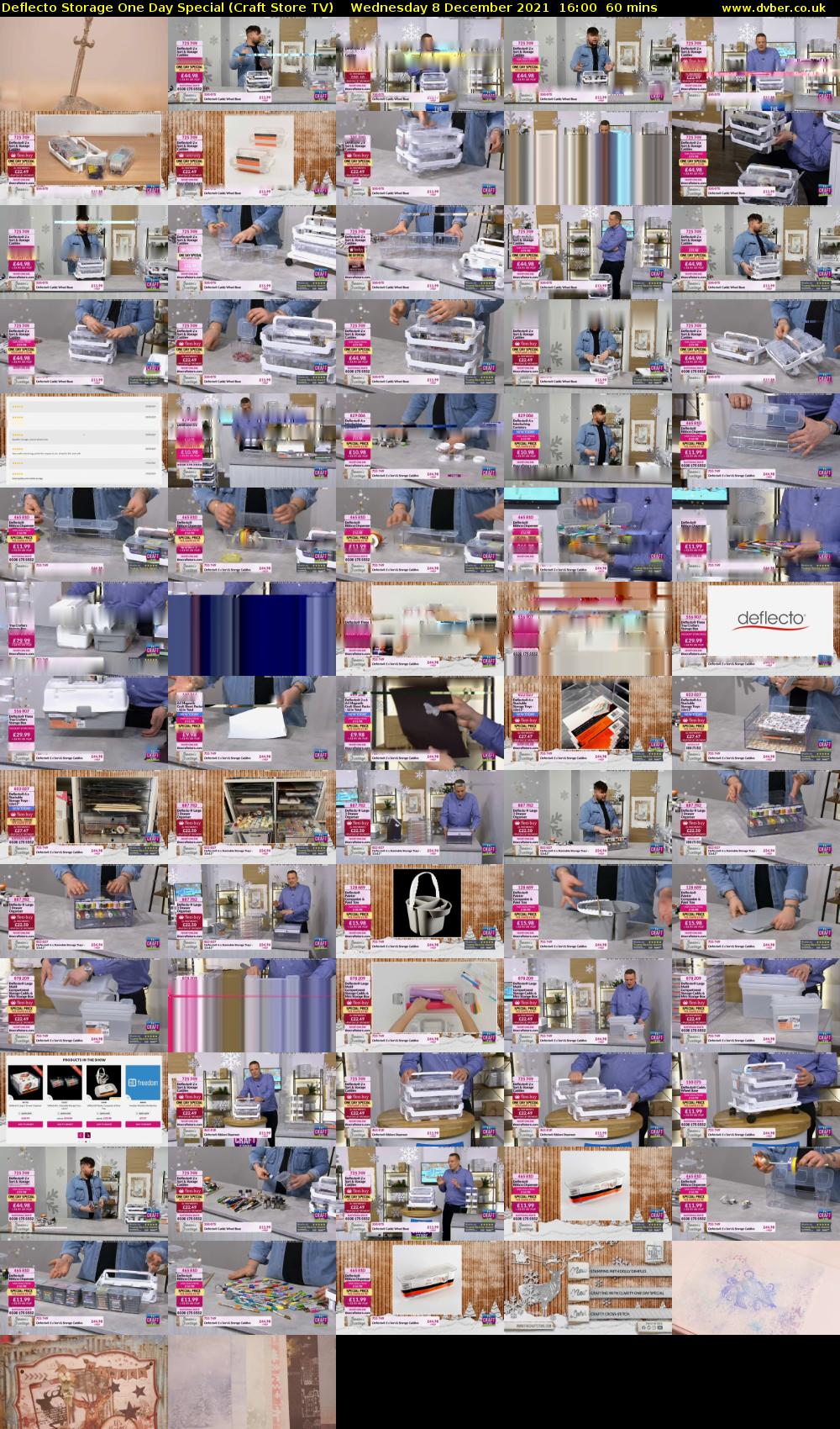Deflecto Storage One Day Special (Craft Store TV) Wednesday 8 December 2021 16:00 - 17:00