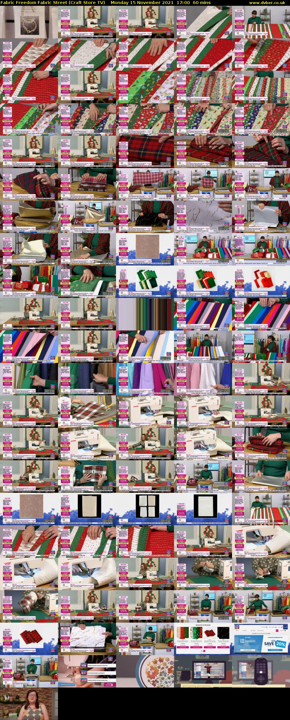 Fabric Freedom Fabric Street (Craft Store TV) Monday 15 November 2021 17:00 - 18:00
