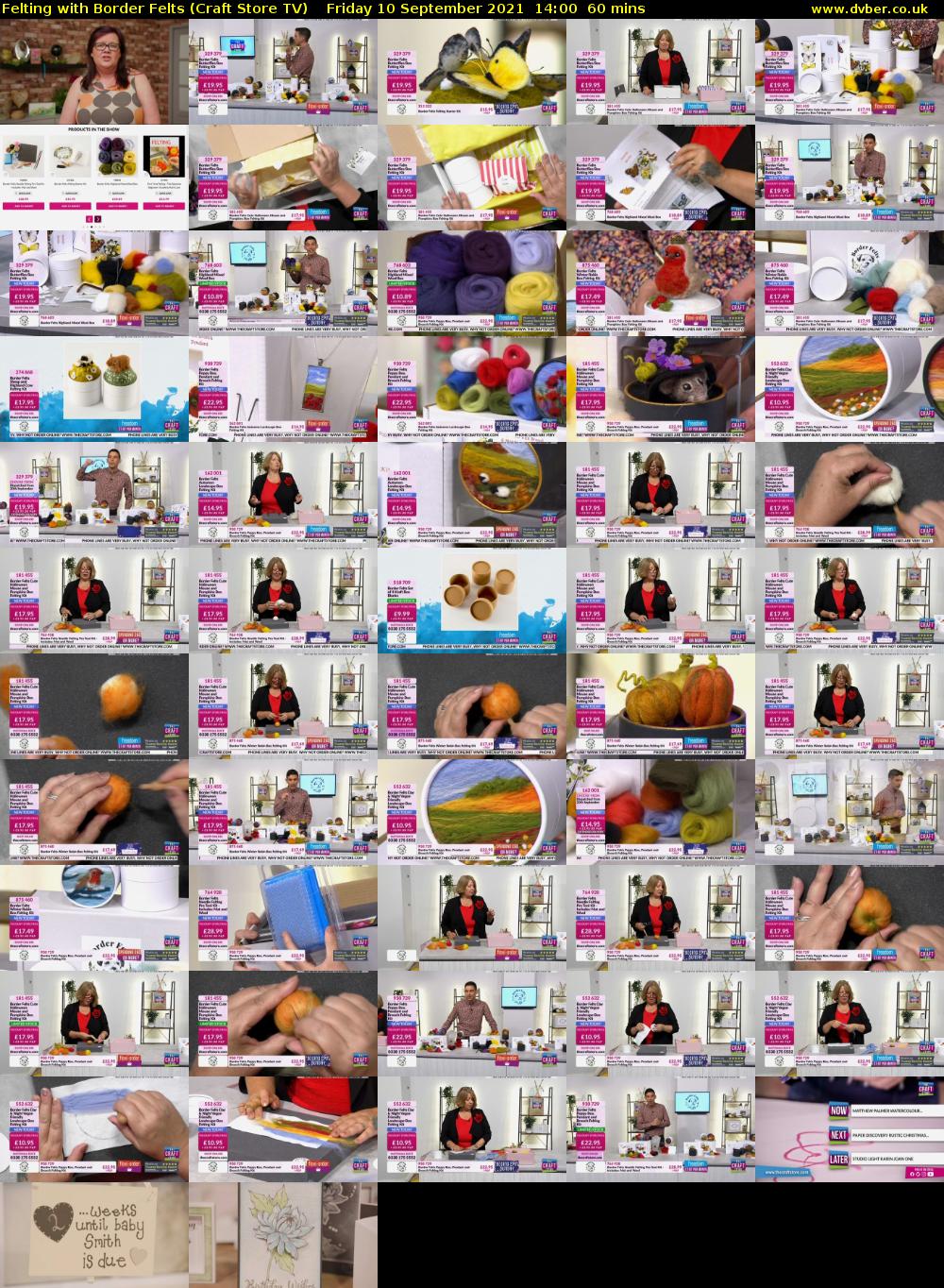 Felting with Border Felts (Craft Store TV) Friday 10 September 2021 15:00 - 16:00