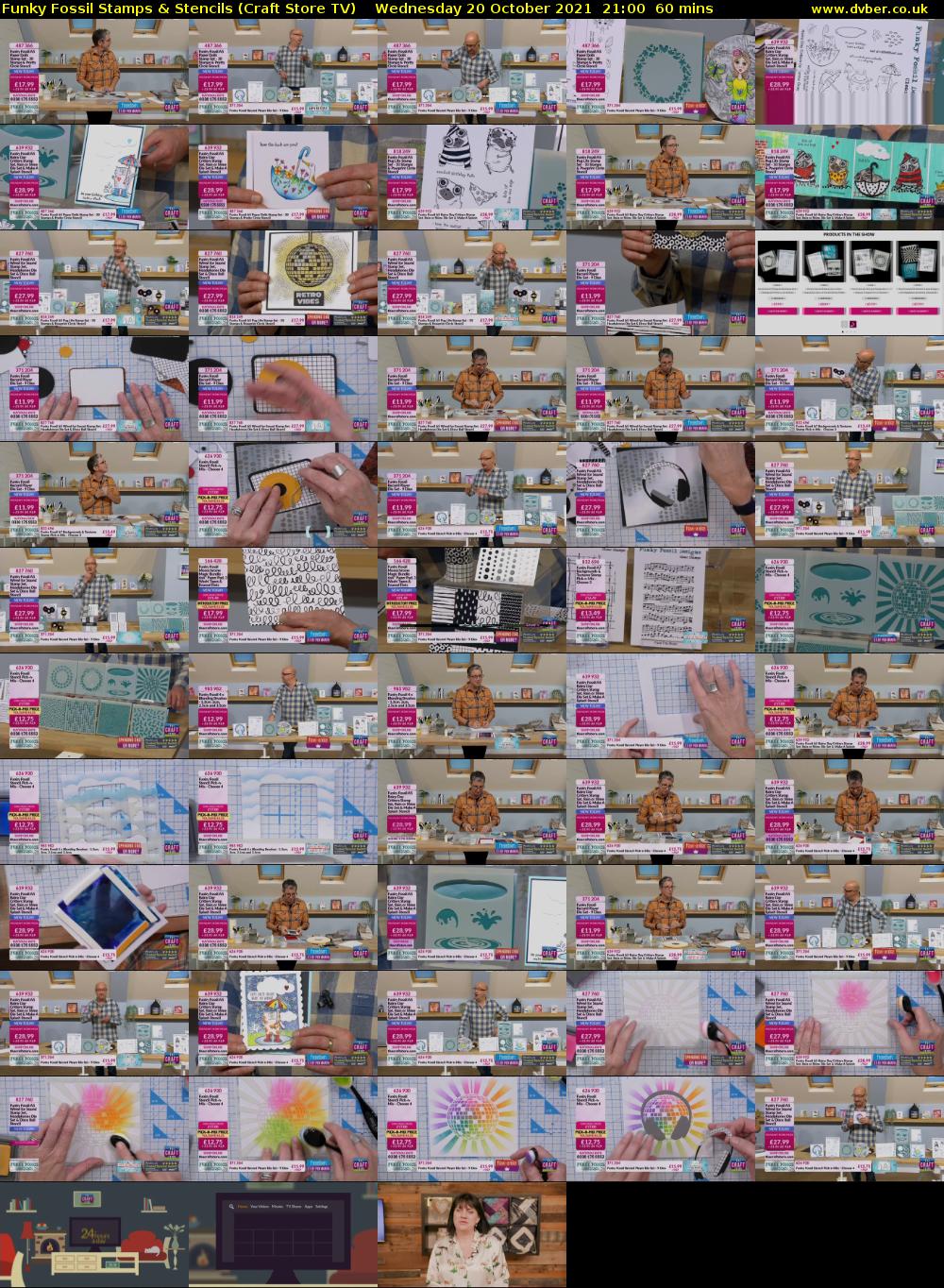 Funky Fossil Stamps & Stencils (Craft Store TV) Wednesday 20 October 2021 21:00 - 22:00