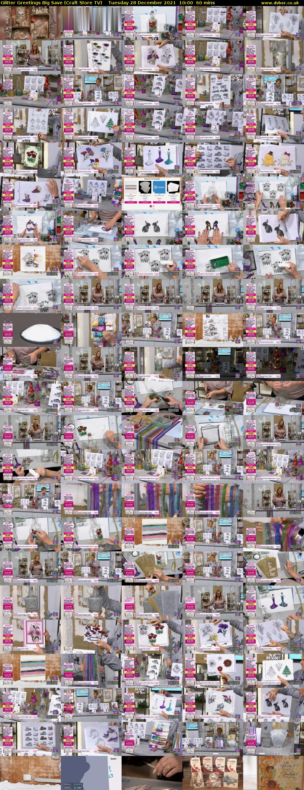 Glitter Greetings Big Save (Craft Store TV) Tuesday 28 December 2021 10:00 - 11:00