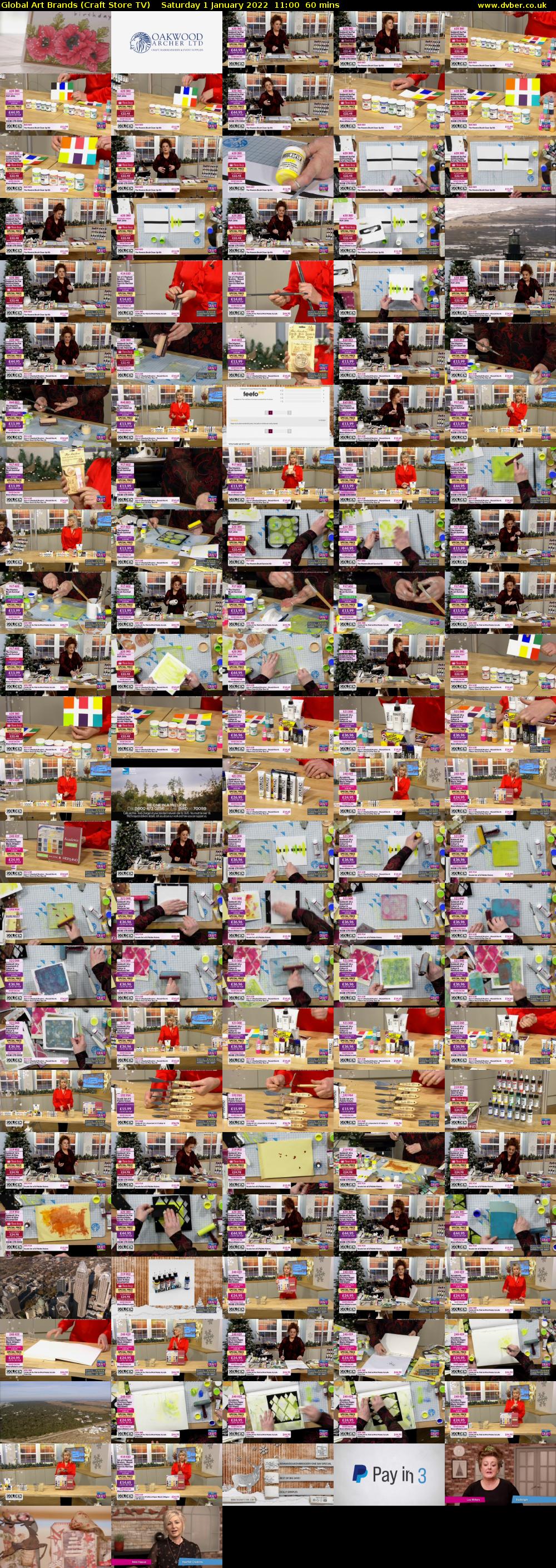 Global Art Brands (Craft Store TV) Saturday 1 January 2022 11:00 - 12:00