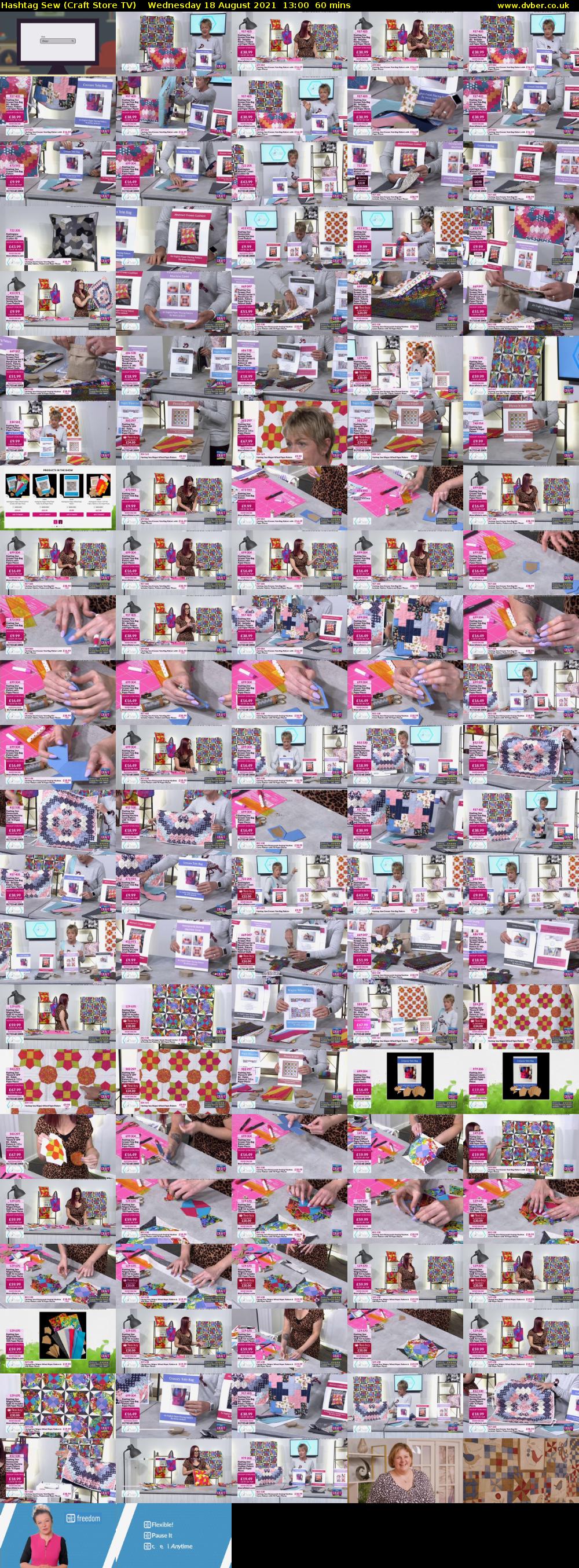 Hashtag Sew (Craft Store TV) Wednesday 18 August 2021 13:00 - 14:00
