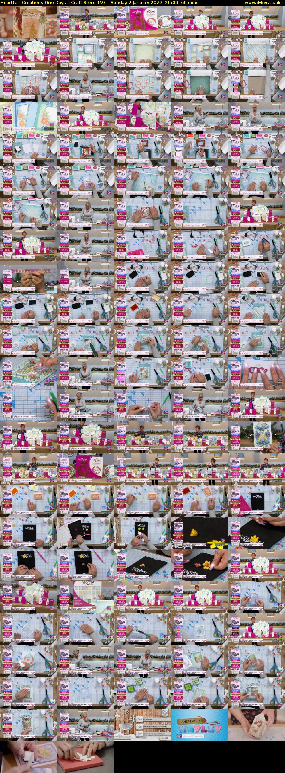 Heartfelt Creations One Day... (Craft Store TV) Sunday 2 January 2022 20:00 - 21:00