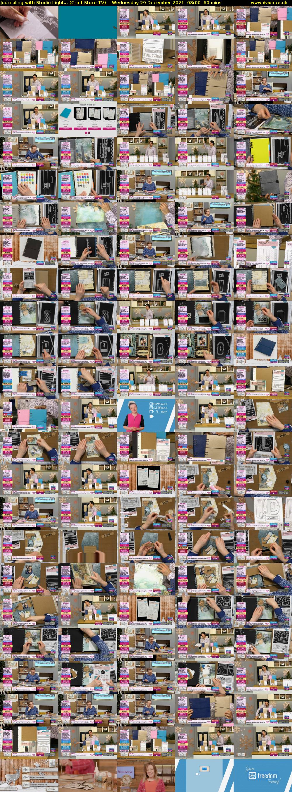 Journaling with Studio Light... (Craft Store TV) Wednesday 29 December 2021 08:00 - 09:00
