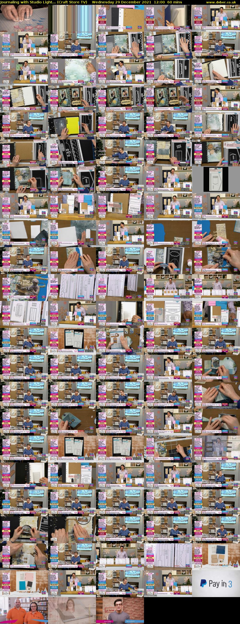 Journaling with Studio Light... (Craft Store TV) Wednesday 29 December 2021 12:00 - 13:00