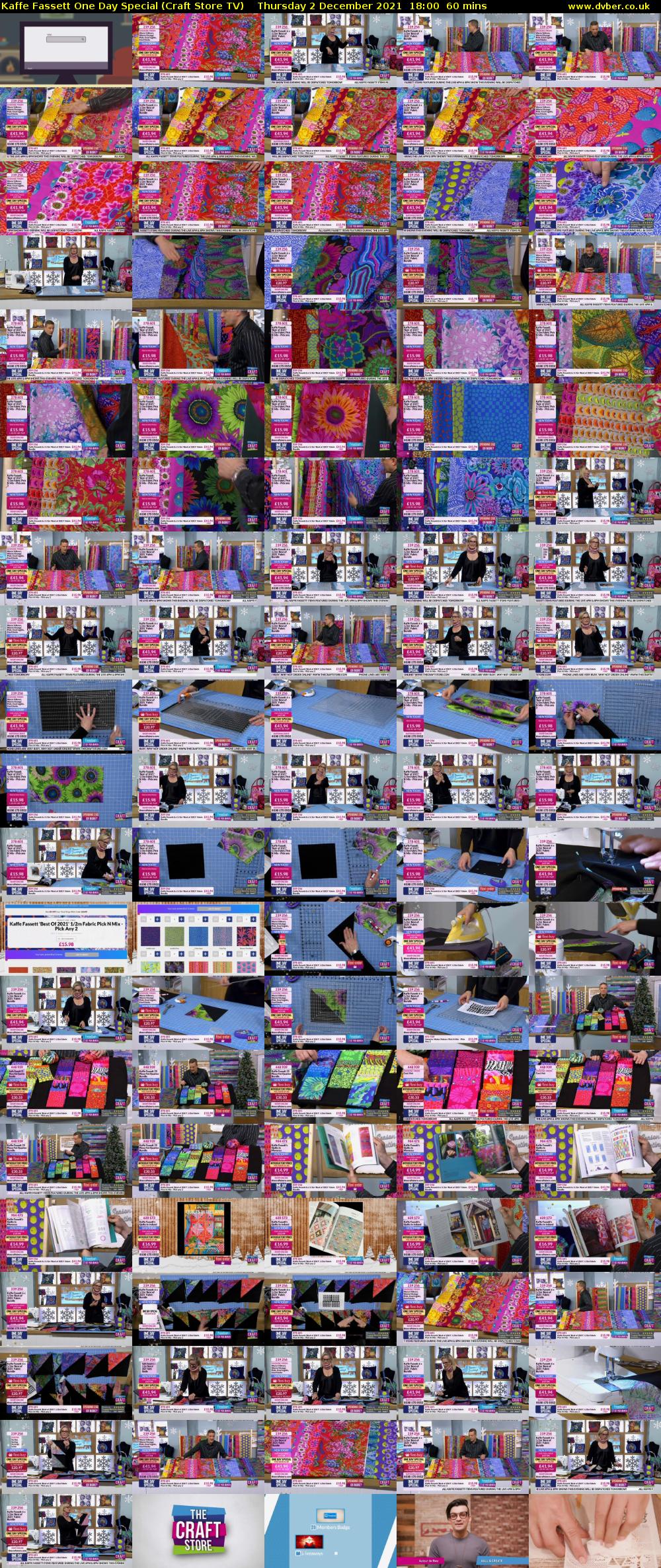 Kaffe Fassett One Day Special (Craft Store TV) Thursday 2 December 2021 18:00 - 19:00