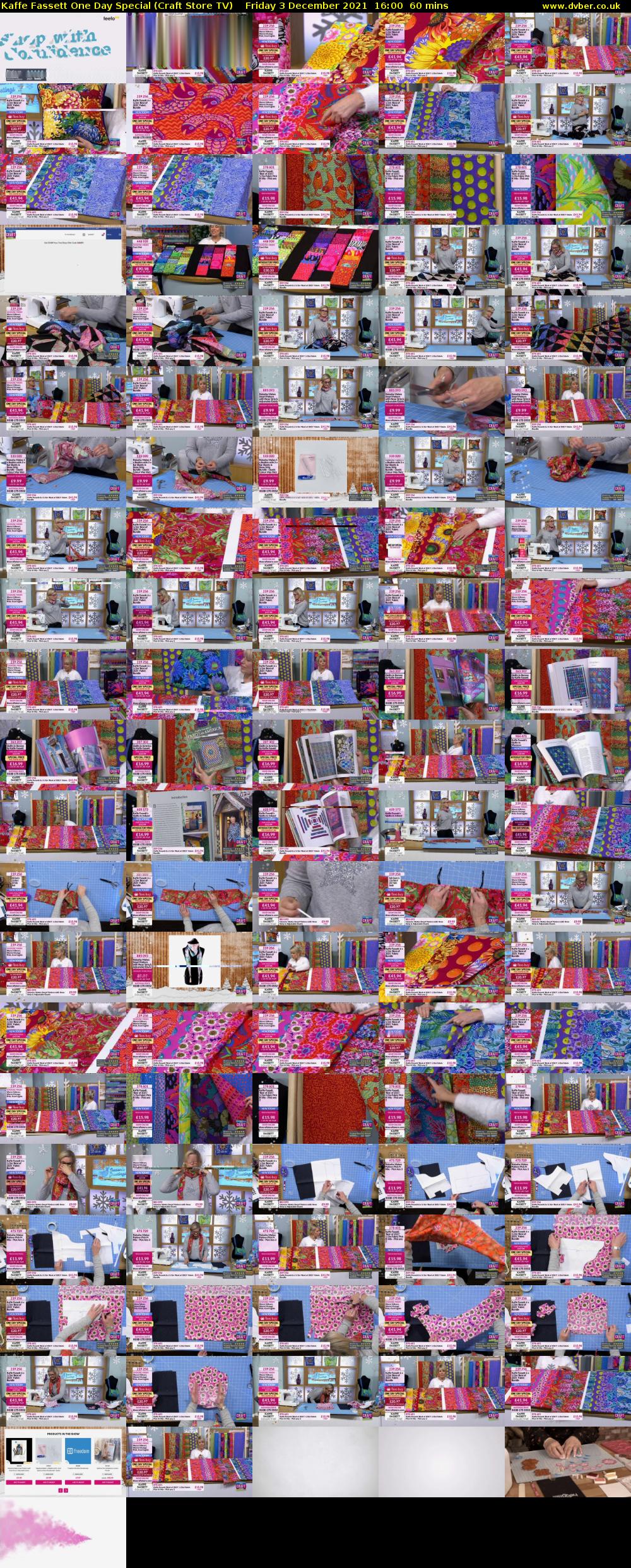 Kaffe Fassett One Day Special (Craft Store TV) Friday 3 December 2021 16:00 - 17:00