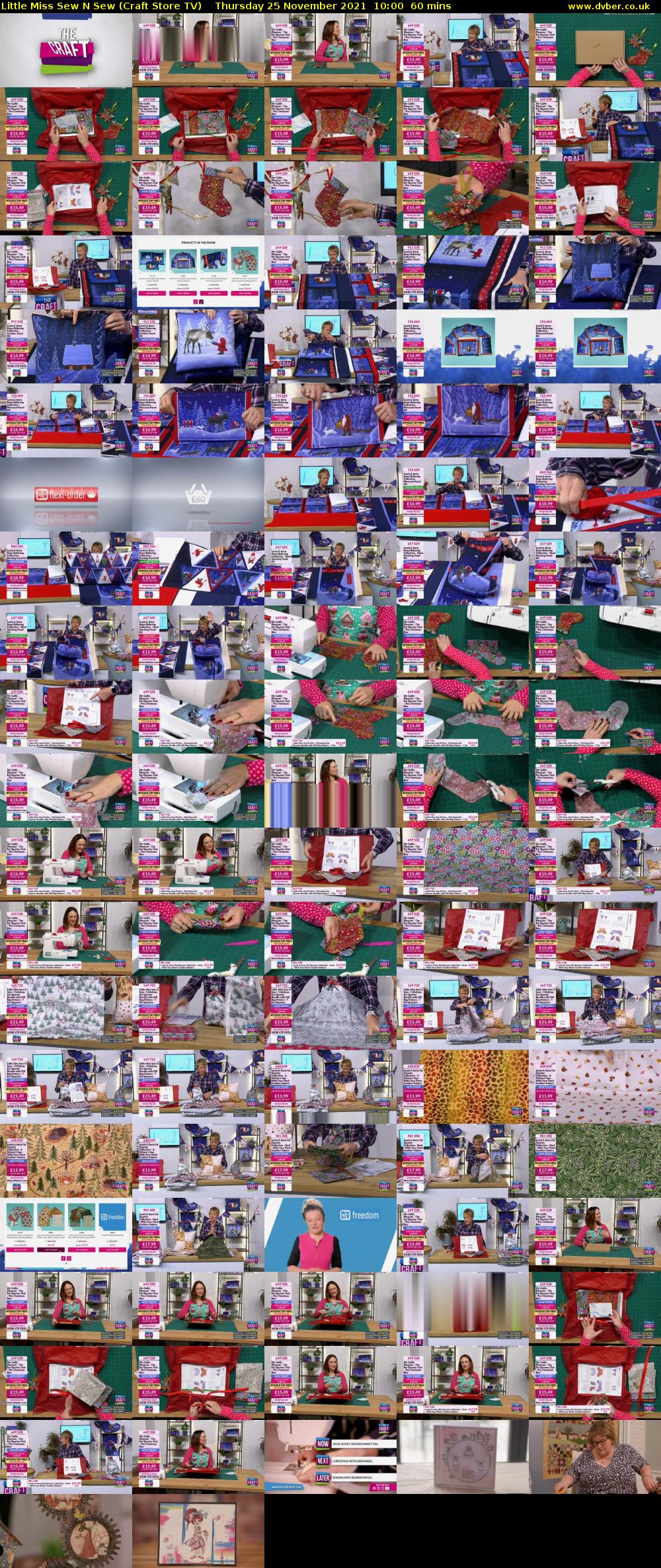 Little Miss Sew N Sew (Craft Store TV) Thursday 25 November 2021 10:00 - 11:00