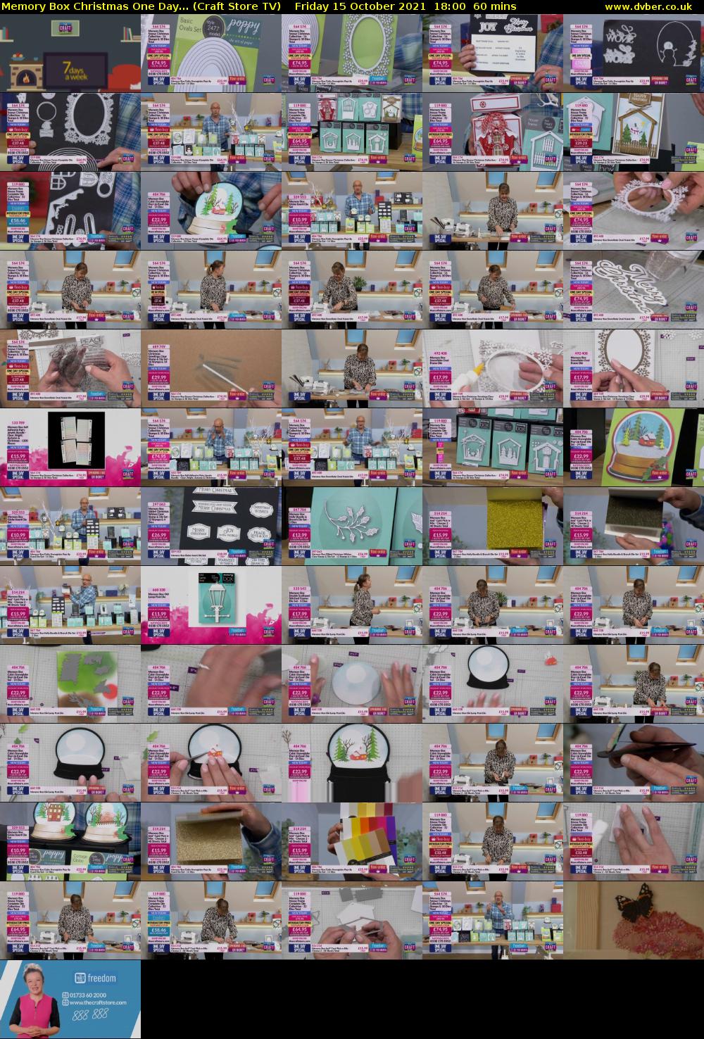 Memory Box Christmas One Day... (Craft Store TV) Saturday 27 November 2021 18:00 - 19:00