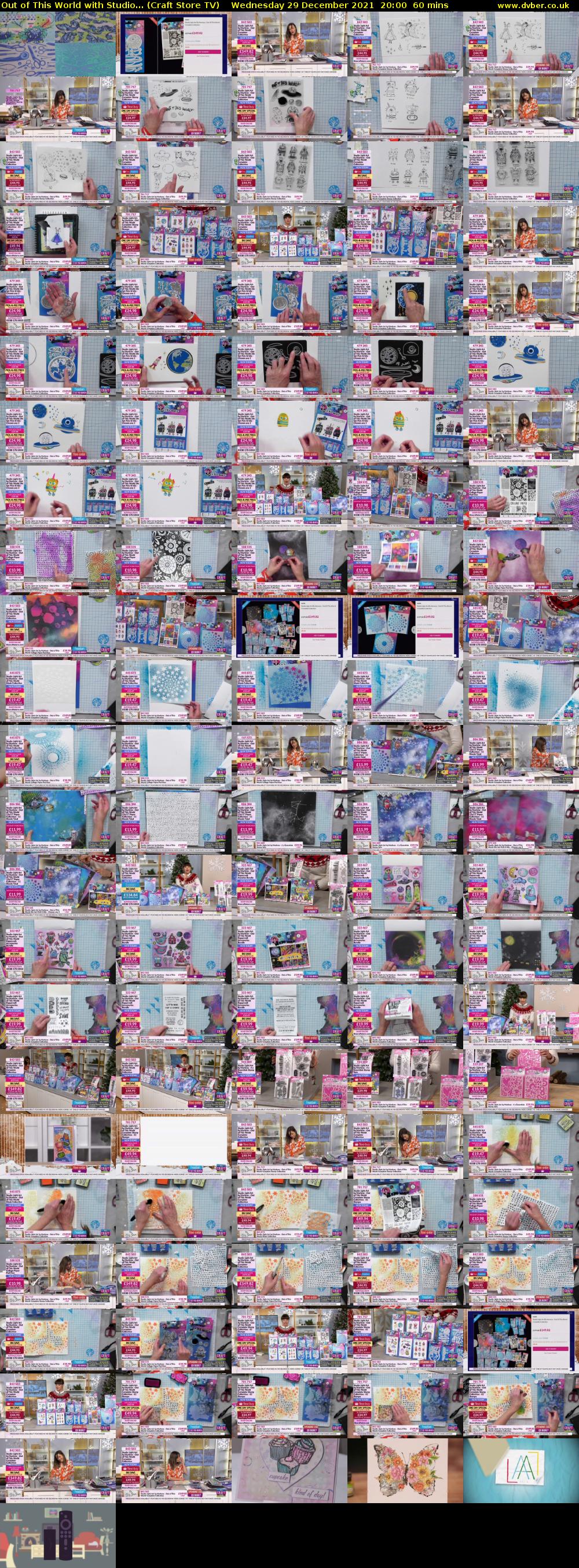Out of This World with Studio... (Craft Store TV) Wednesday 29 December 2021 20:00 - 21:00