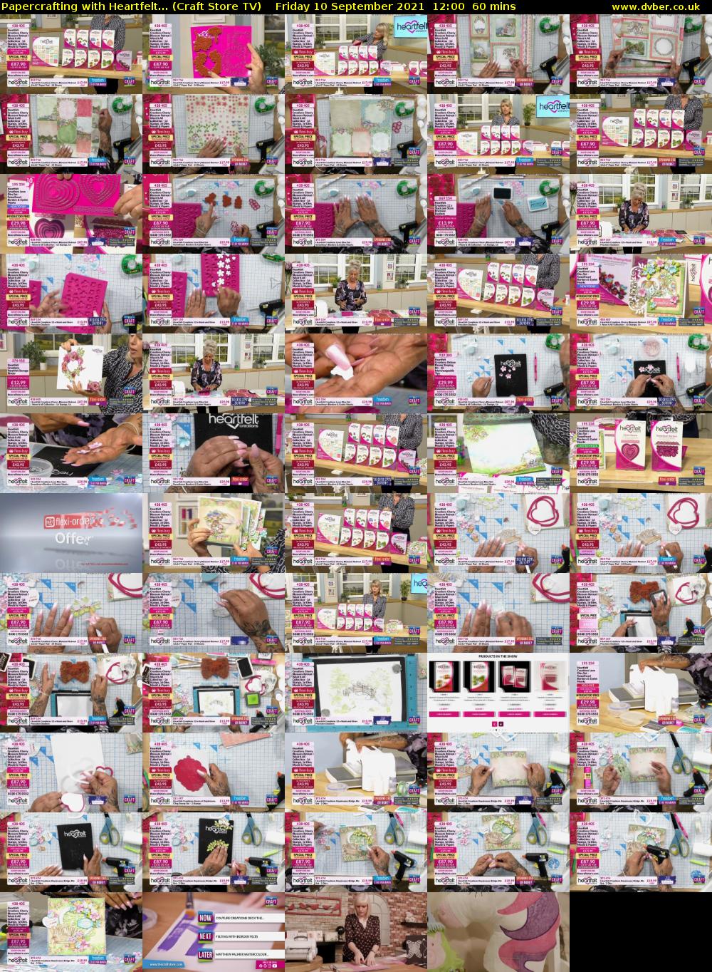 Papercrafting with Heartfelt... (Craft Store TV) Friday 10 September 2021 13:00 - 14:00