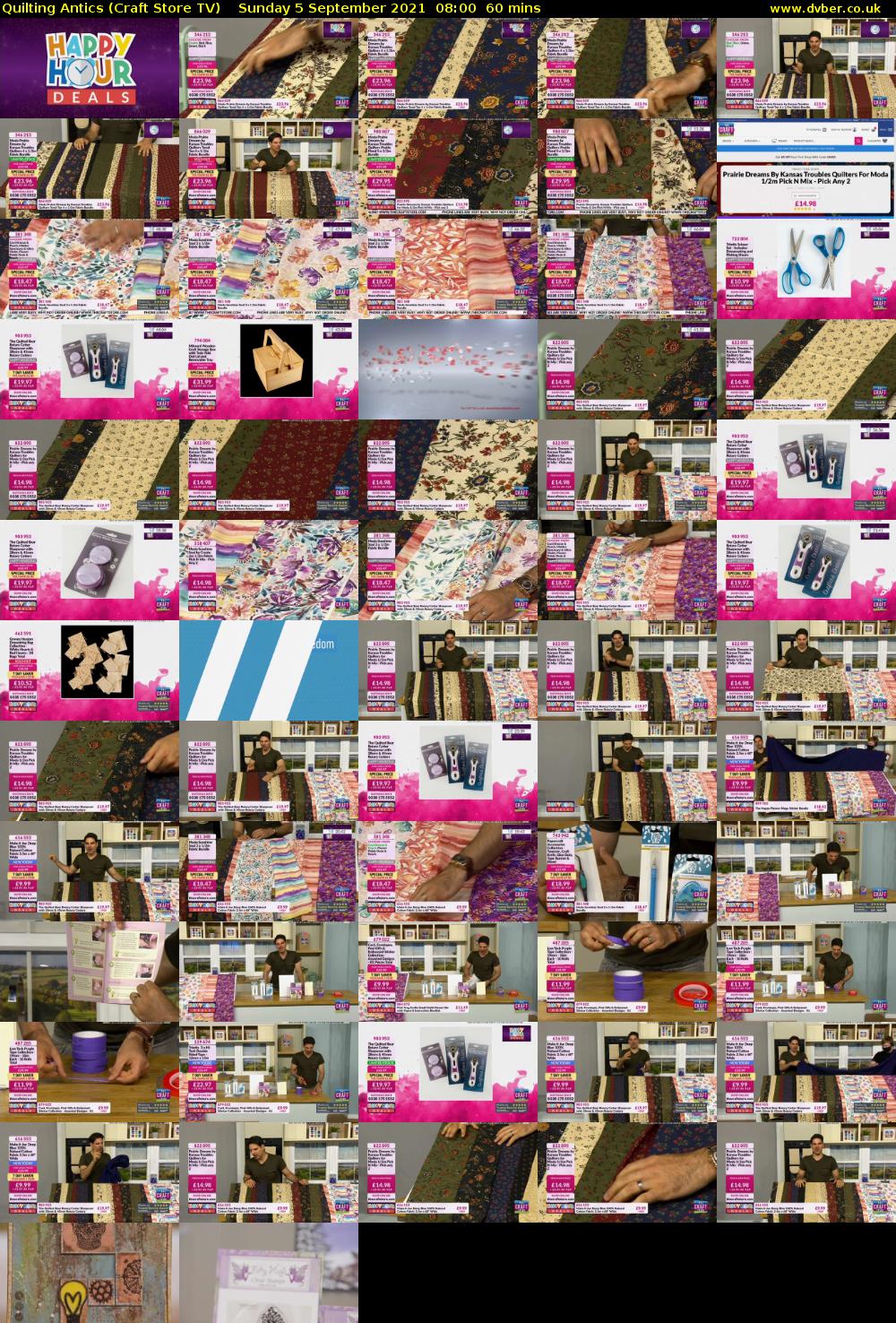 Quilting Antics (Craft Store TV) Sunday 5 September 2021 09:00 - 10:00