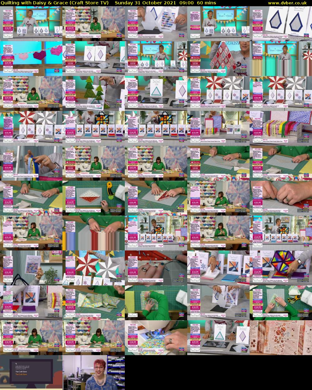 Quilting with Daisy & Grace (Craft Store TV) Sunday 31 October 2021 09:00 - 10:00