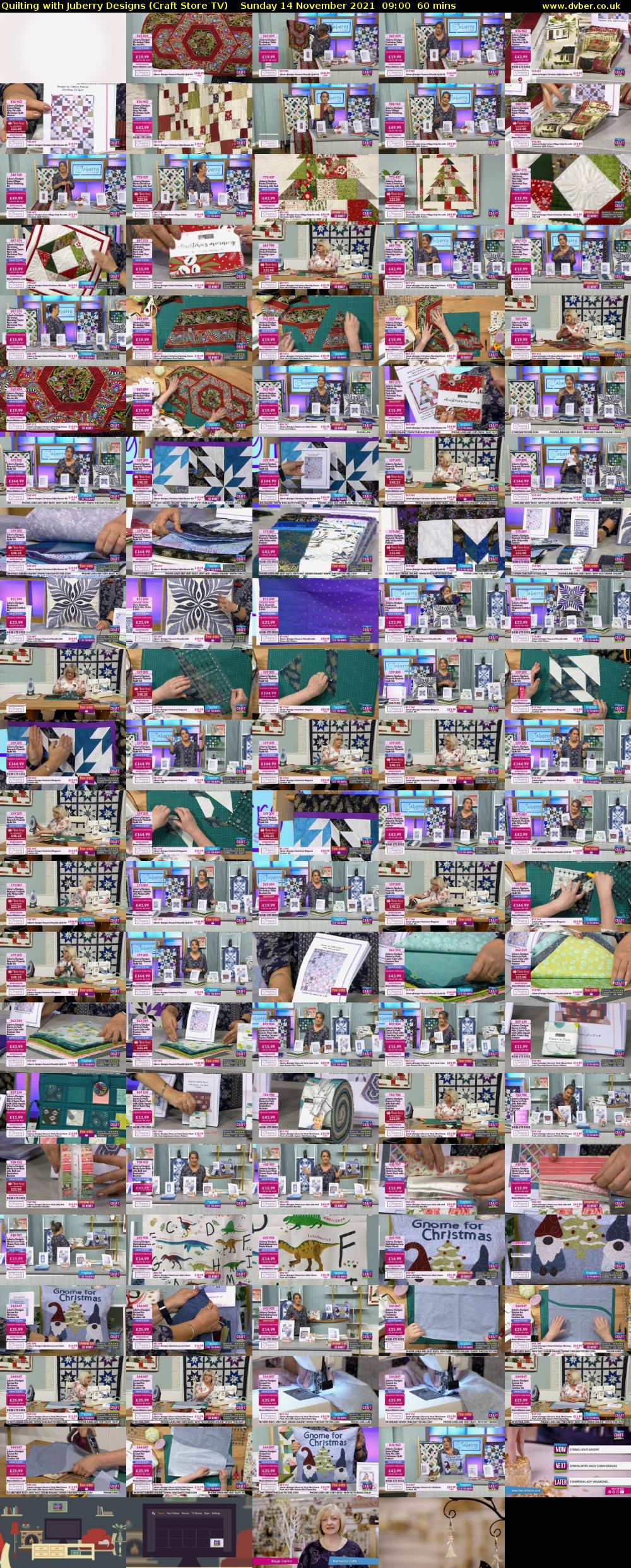 Quilting with Juberry Designs (Craft Store TV) Sunday 14 November 2021 09:00 - 10:00