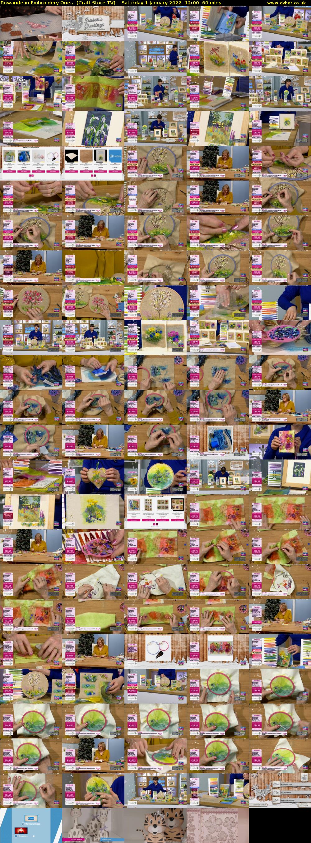 Rowandean Embroidery One... (Craft Store TV) Saturday 1 January 2022 12:00 - 13:00