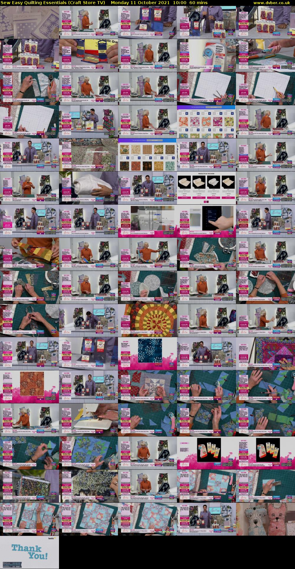 Sew Easy Quilting Essentials (Craft Store TV) Monday 11 October 2021 10:00 - 11:00