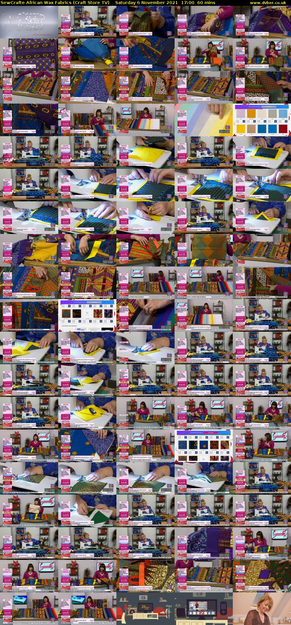 SewCrafte African Wax Fabrics (Craft Store TV) Saturday 6 November 2021 17:00 - 18:00
