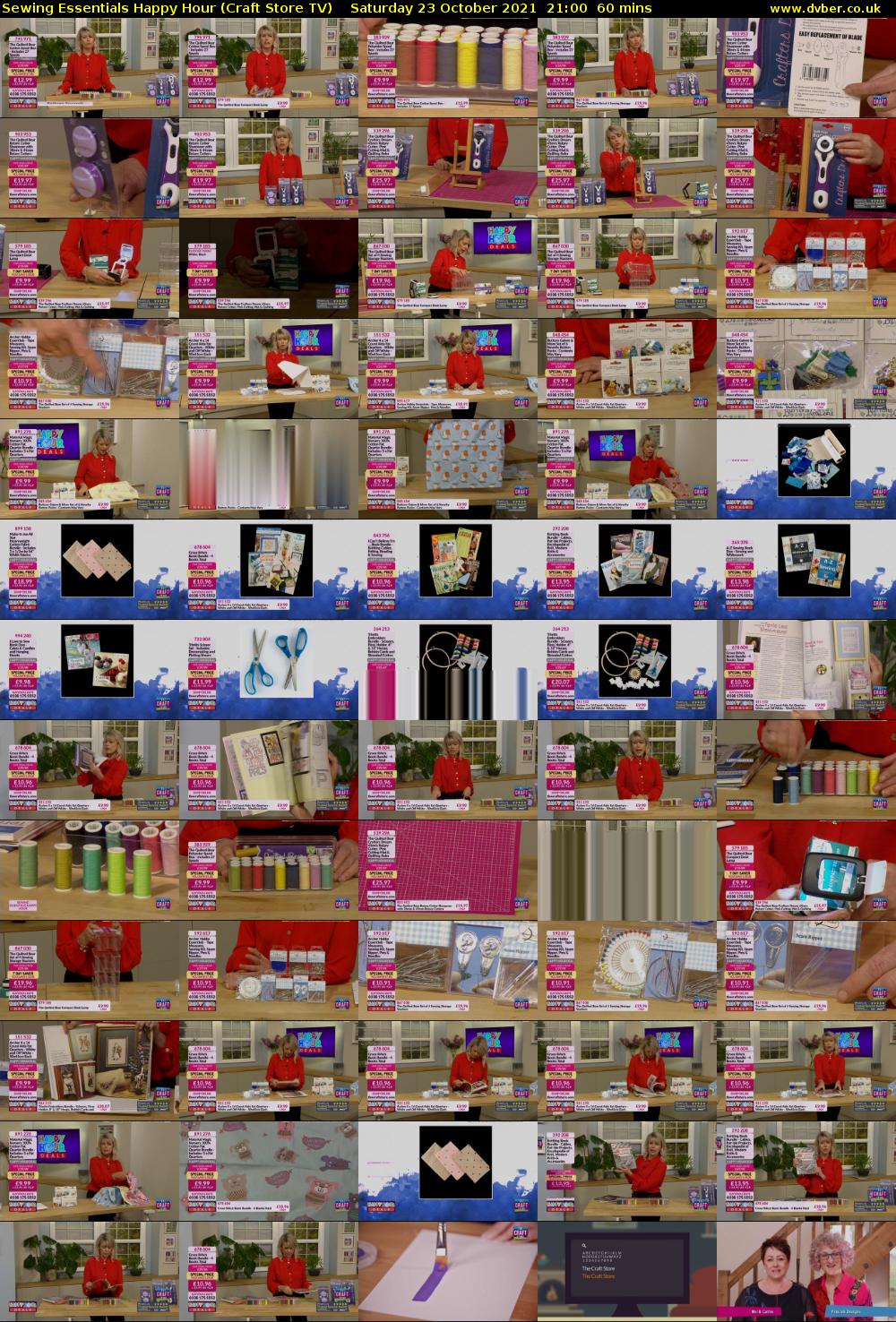 Sewing Essentials Happy Hour (Craft Store TV) Saturday 23 October 2021 21:00 - 22:00