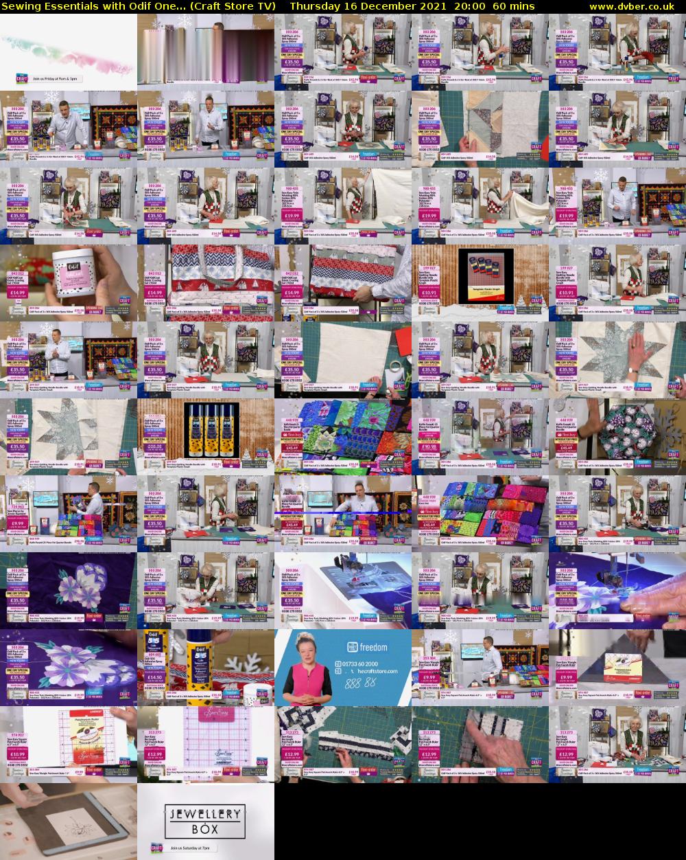Sewing Essentials with Odif One... (Craft Store TV) Thursday 16 December 2021 20:00 - 21:00
