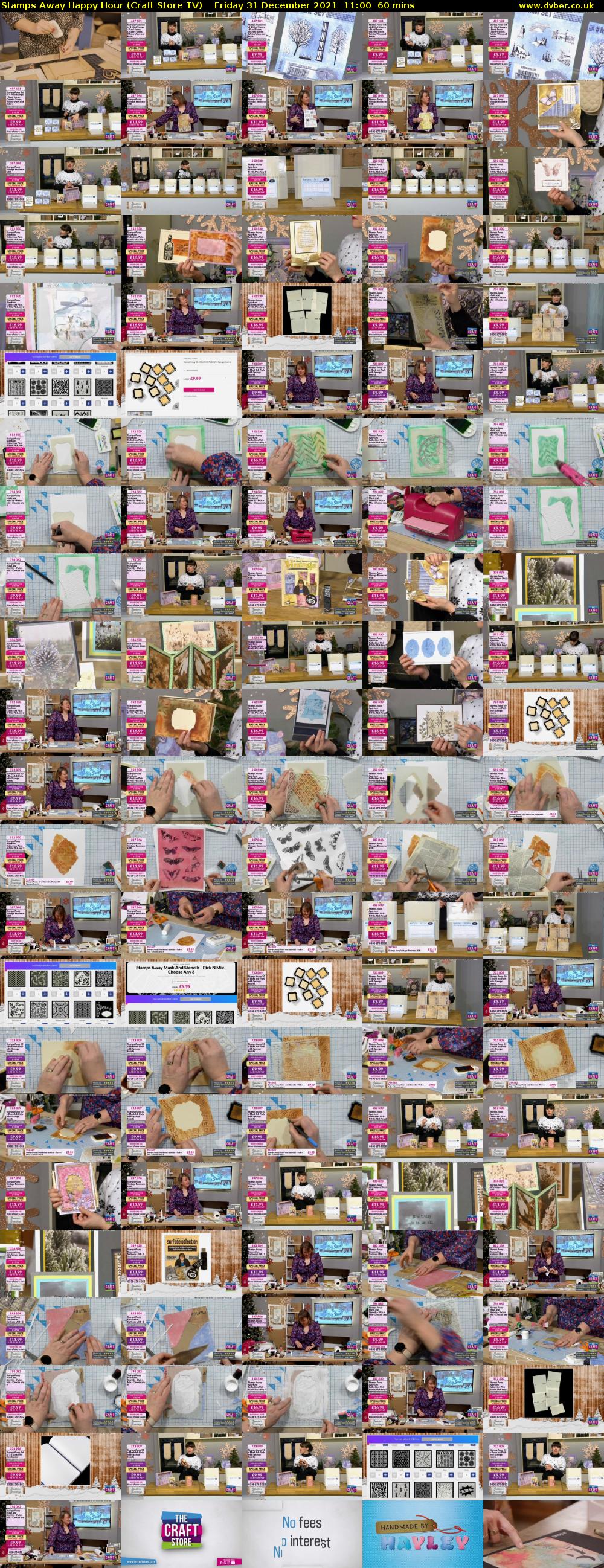 Stamps Away Happy Hour (Craft Store TV) Friday 31 December 2021 11:00 - 12:00
