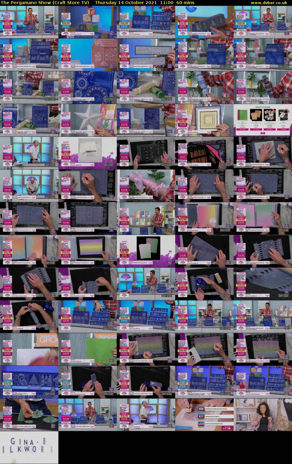 The Pergamano Show (Craft Store TV) Thursday 14 October 2021 11:00 - 12:00