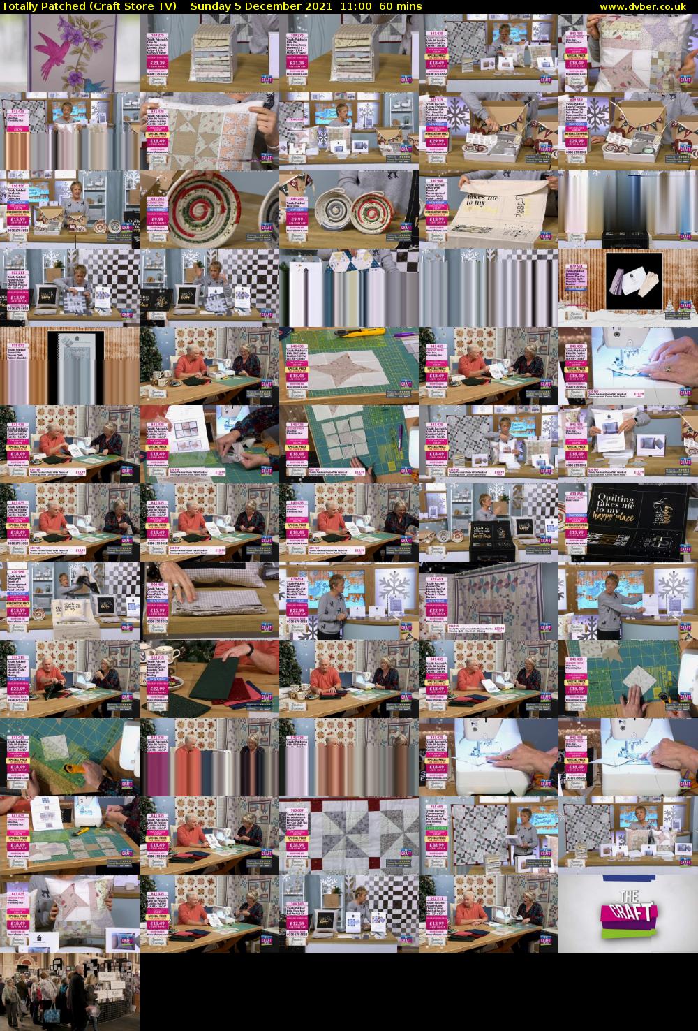 Totally Patched (Craft Store TV) Sunday 5 December 2021 11:00 - 12:00