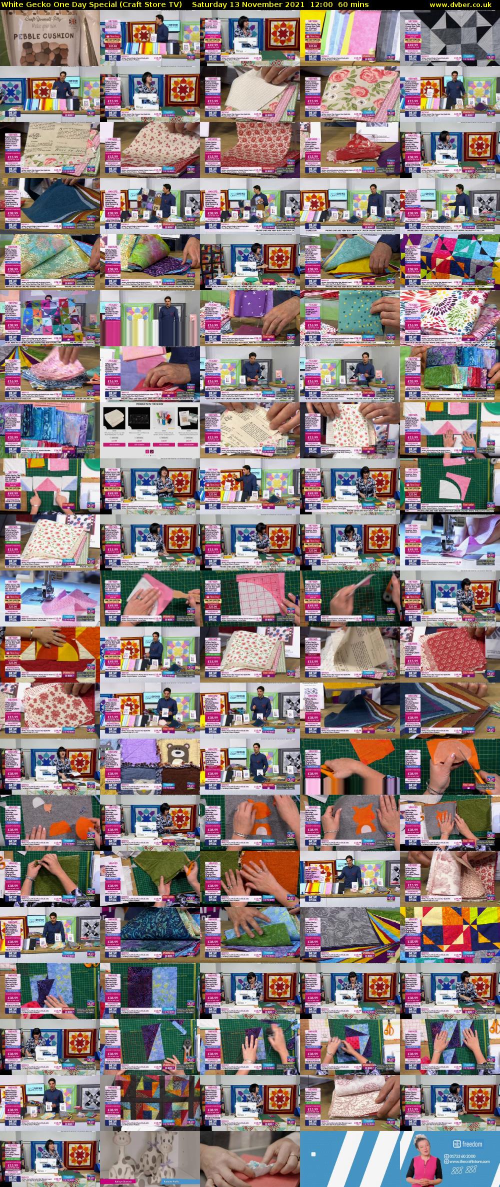 White Gecko One Day Special (Craft Store TV) Saturday 13 November 2021 12:00 - 13:00