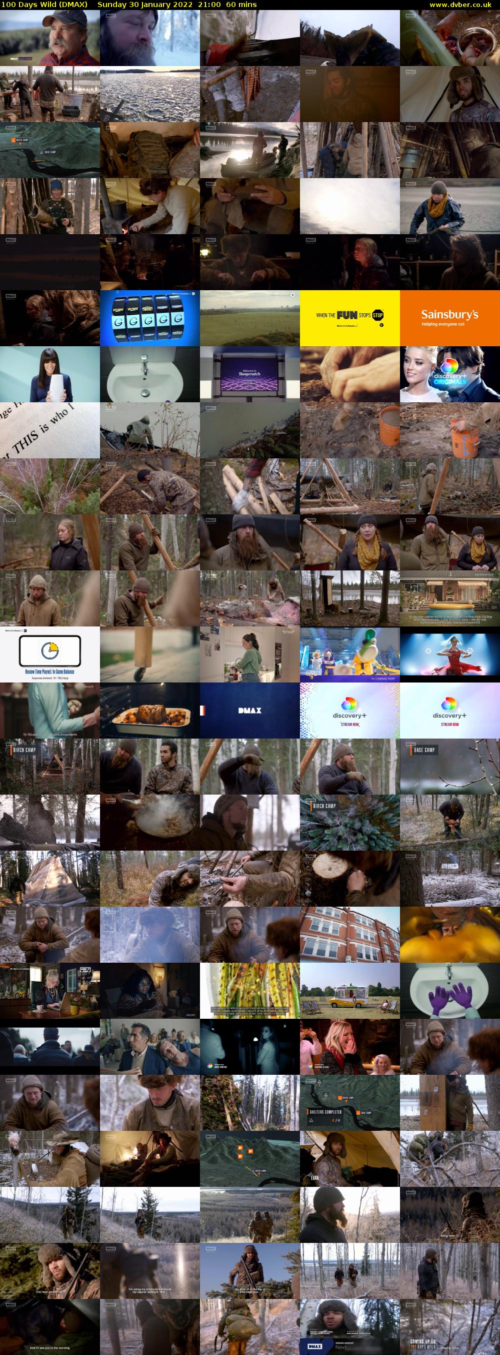100 Days Wild (DMAX) Sunday 30 January 2022 21:00 - 22:00