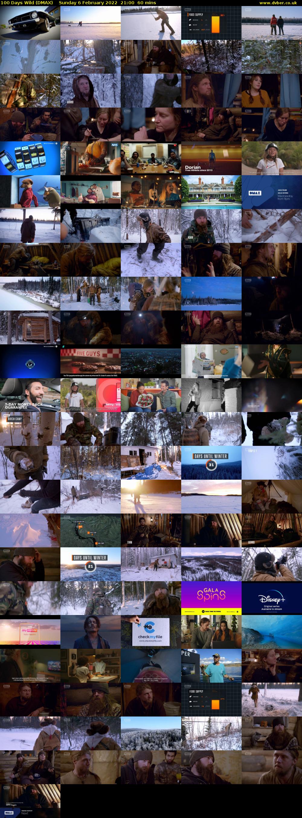 100 Days Wild (DMAX) Sunday 6 February 2022 21:00 - 22:00