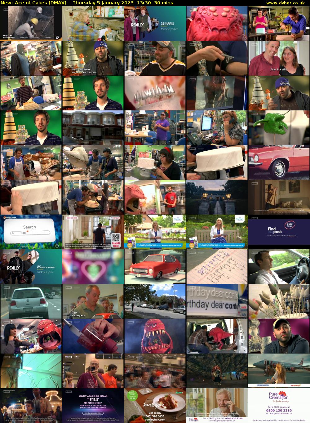 Ace of Cakes (DMAX) Thursday 5 January 2023 13:30 - 14:00