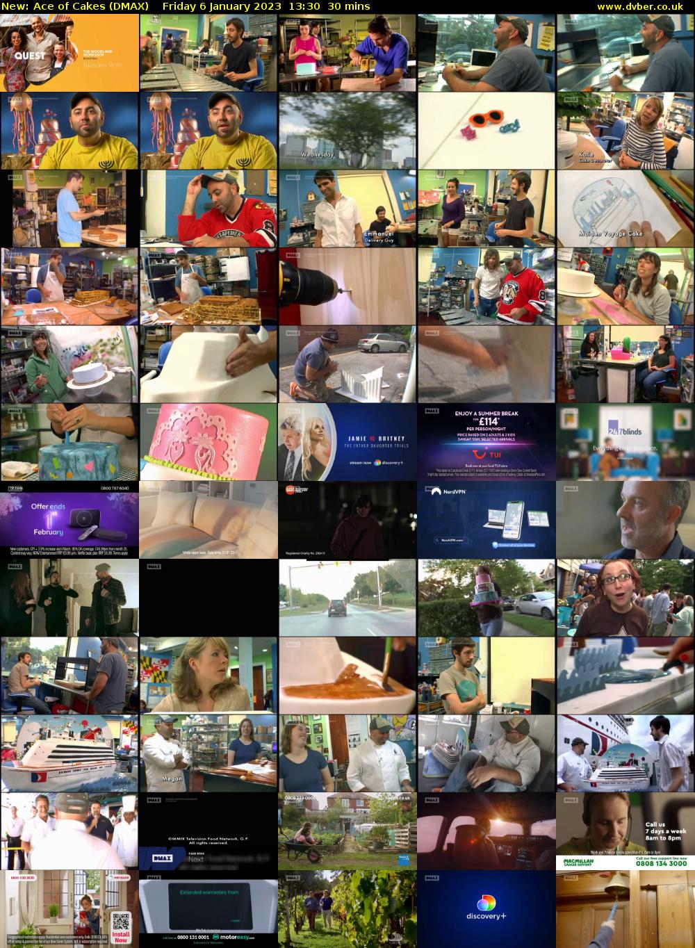 Ace of Cakes (DMAX) Friday 6 January 2023 13:30 - 14:00