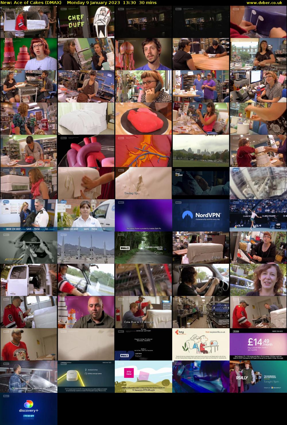 Ace of Cakes (DMAX) Monday 9 January 2023 13:30 - 14:00