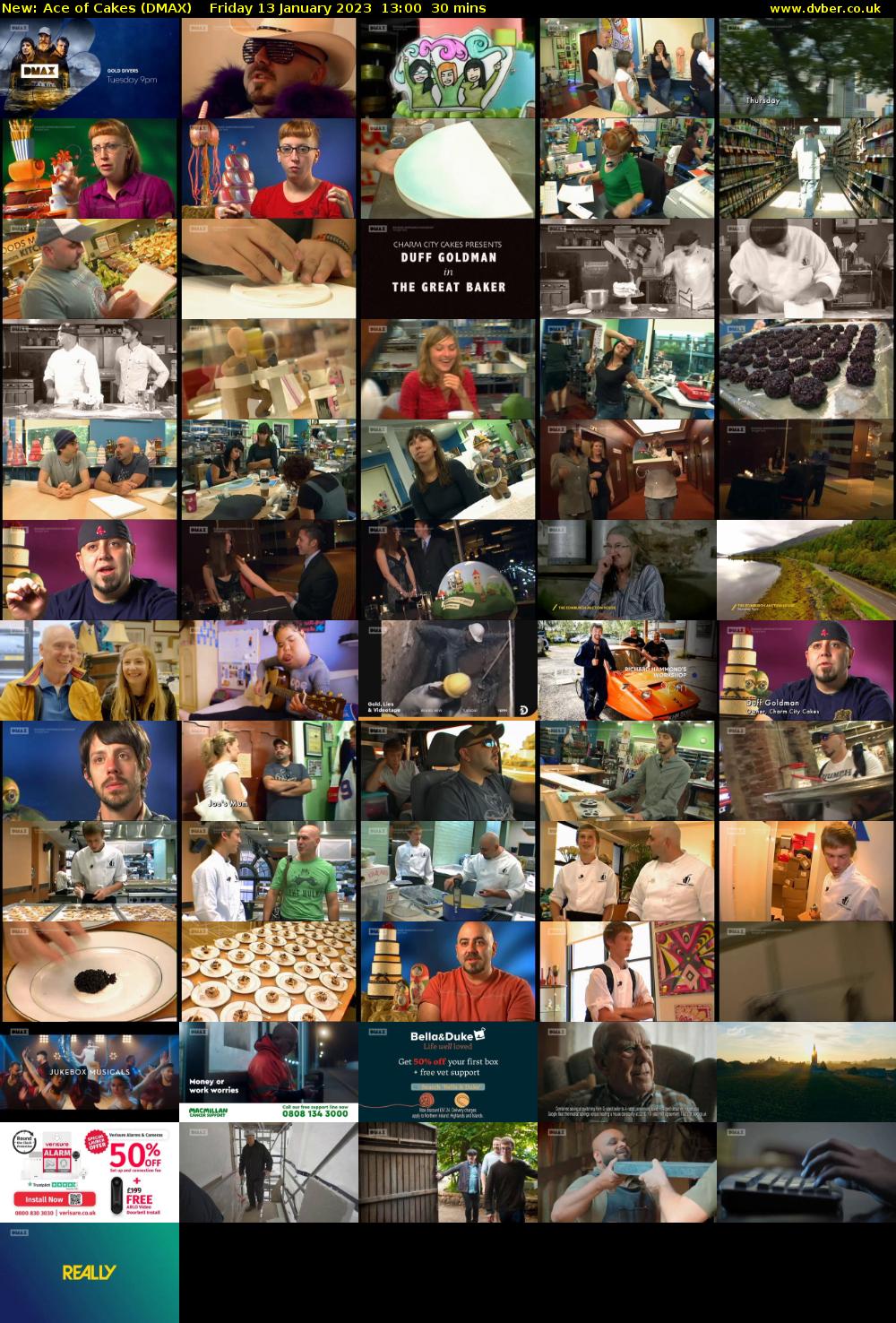 Ace of Cakes (DMAX) Friday 13 January 2023 13:00 - 13:30