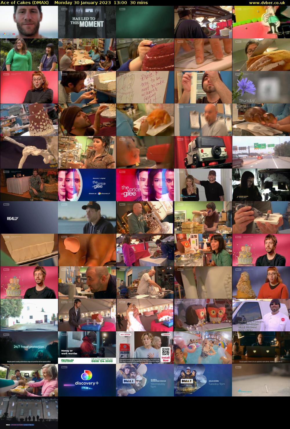 Ace of Cakes (DMAX) Monday 30 January 2023 13:00 - 13:30