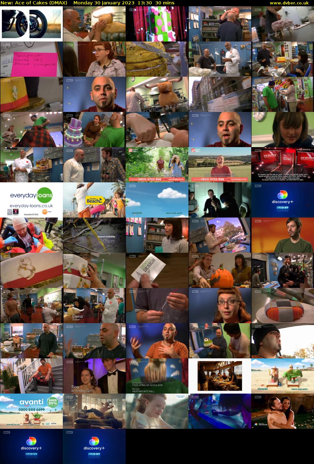 Ace of Cakes (DMAX) Monday 30 January 2023 13:30 - 14:00