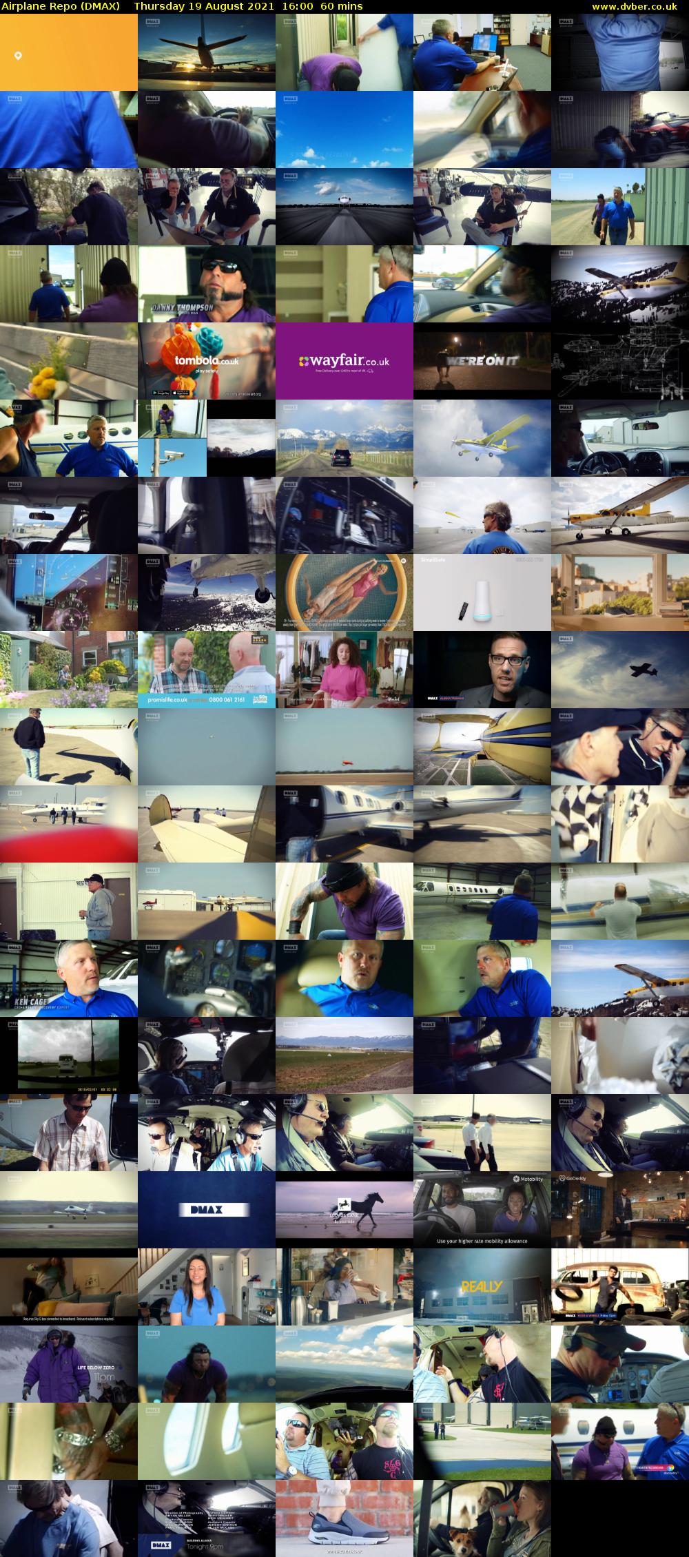 Airplane Repo (DMAX) Thursday 19 August 2021 16:00 - 17:00