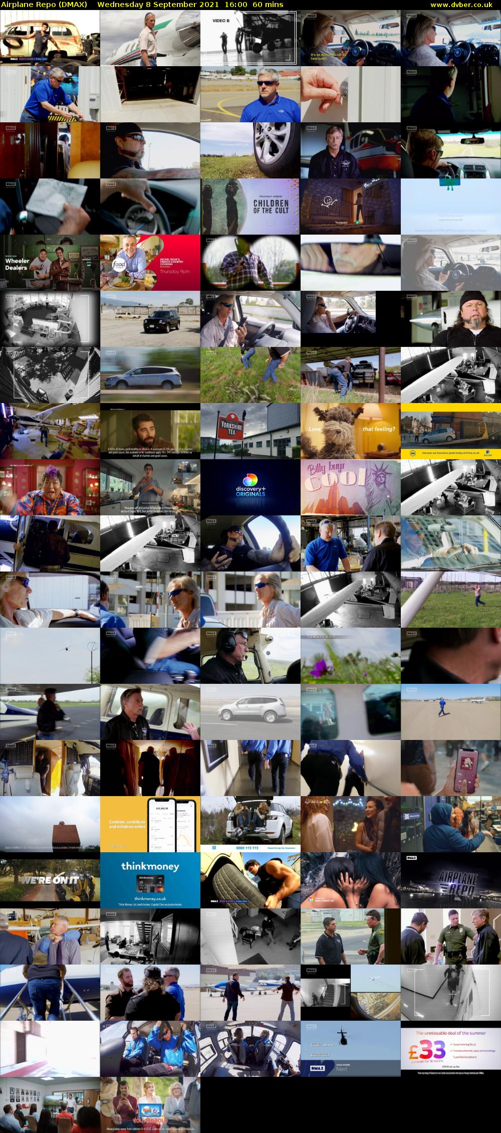 Airplane Repo (DMAX) Wednesday 8 September 2021 16:00 - 17:00