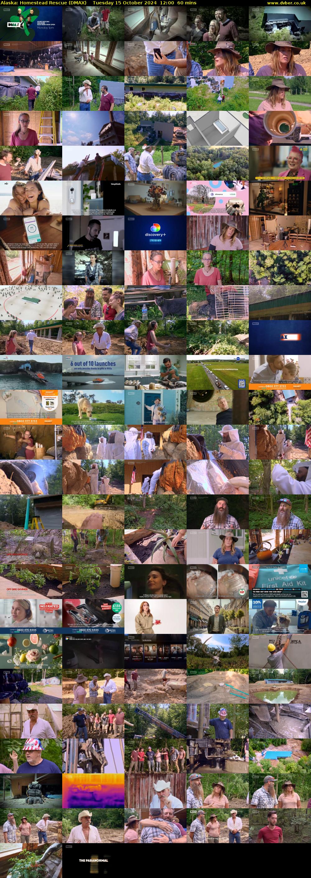 Alaska: Homestead Rescue (DMAX) Tuesday 15 October 2024 12:00 - 13:00