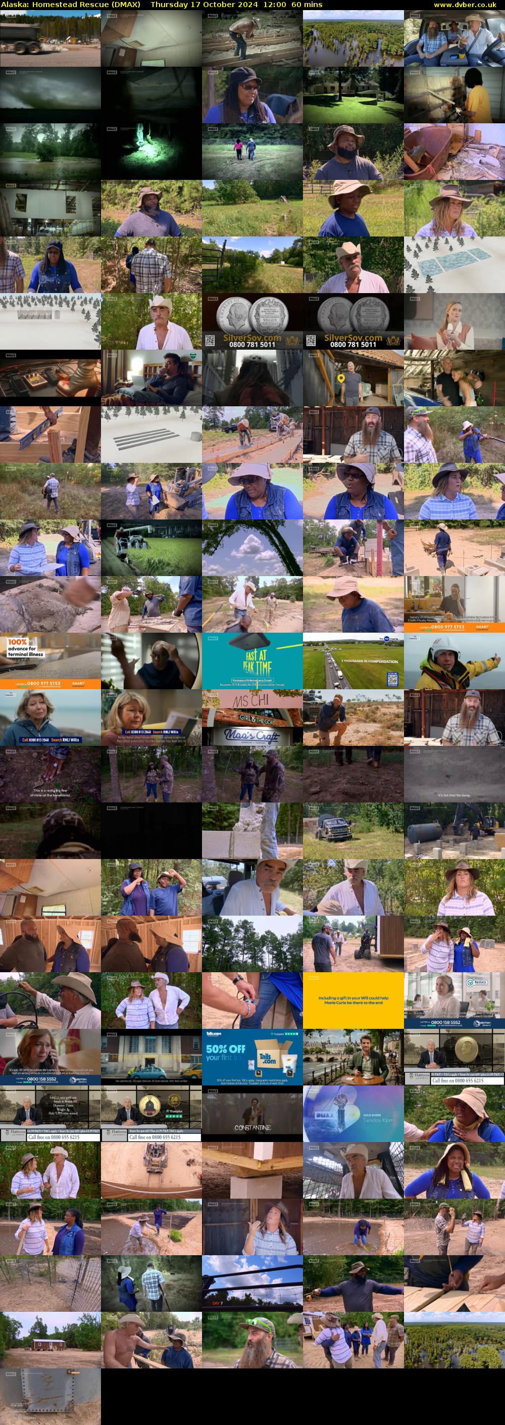 Alaska: Homestead Rescue (DMAX) Thursday 17 October 2024 12:00 - 13:00