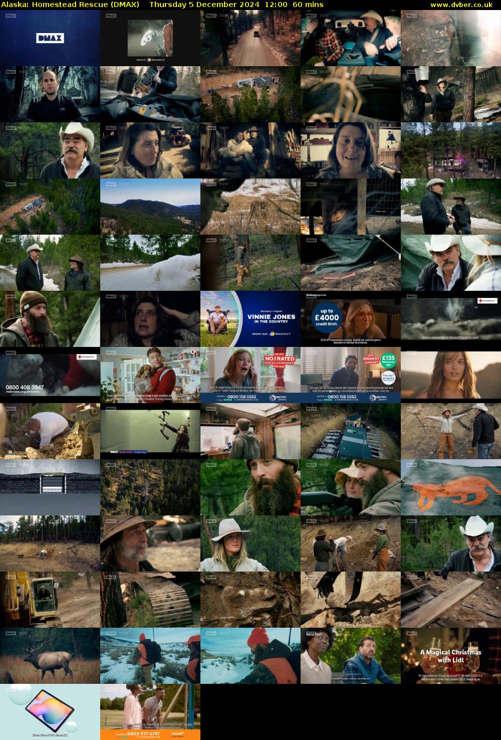 Alaska: Homestead Rescue (DMAX) Thursday 5 December 2024 12:00 - 13:00