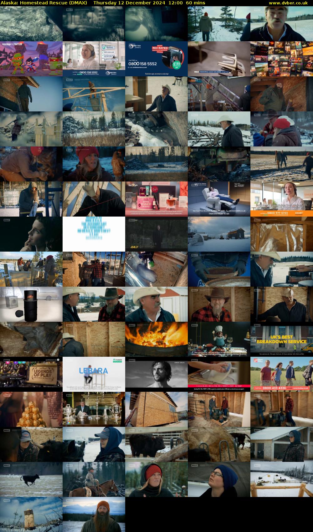 Alaska: Homestead Rescue (DMAX) Thursday 12 December 2024 12:00 - 13:00