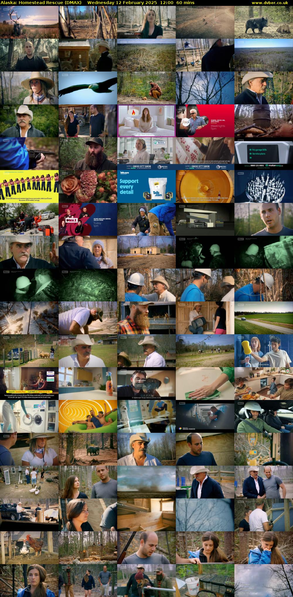 Alaska: Homestead Rescue (DMAX) Wednesday 12 February 2025 12:00 - 13:00