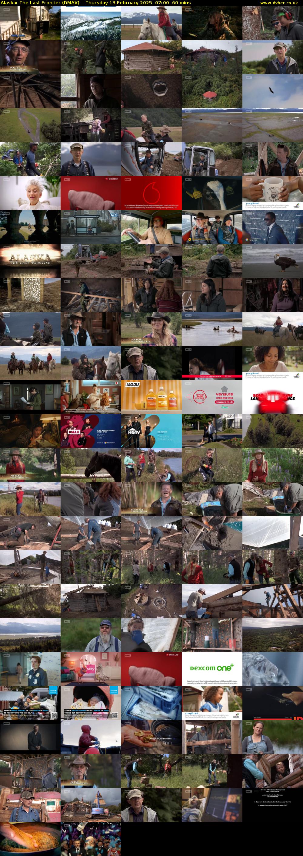 Alaska: The Last Frontier (DMAX) Thursday 13 February 2025 07:00 - 08:00