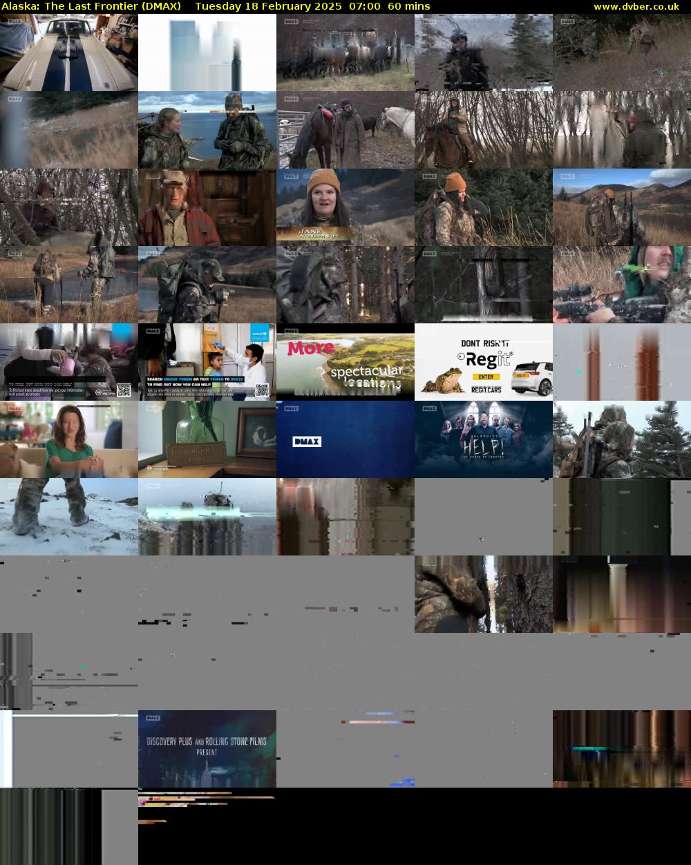 Alaska: The Last Frontier (DMAX) Tuesday 18 February 2025 07:00 - 08:00