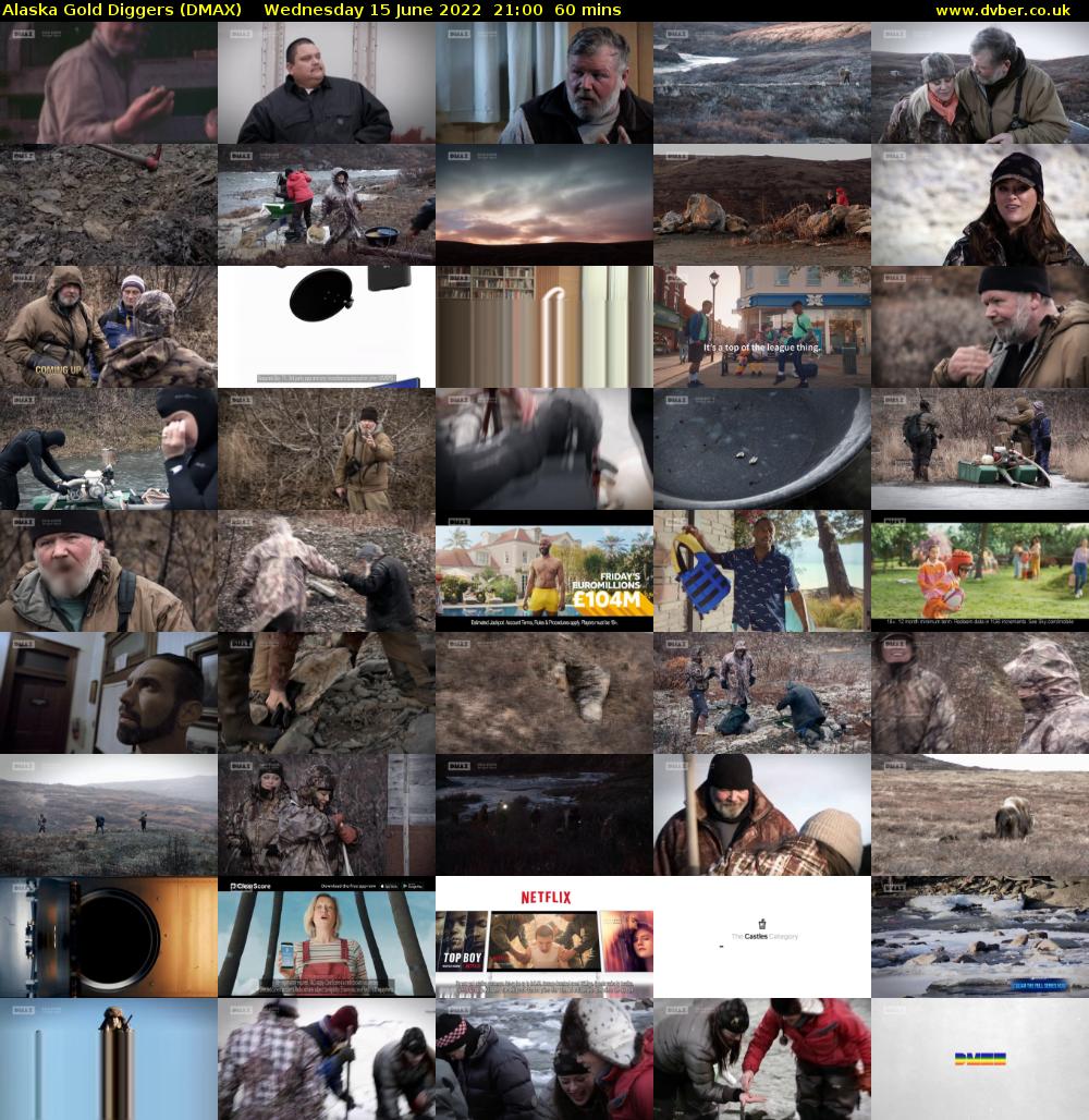Alaska Gold Diggers (DMAX) Wednesday 15 June 2022 21:00 - 22:00