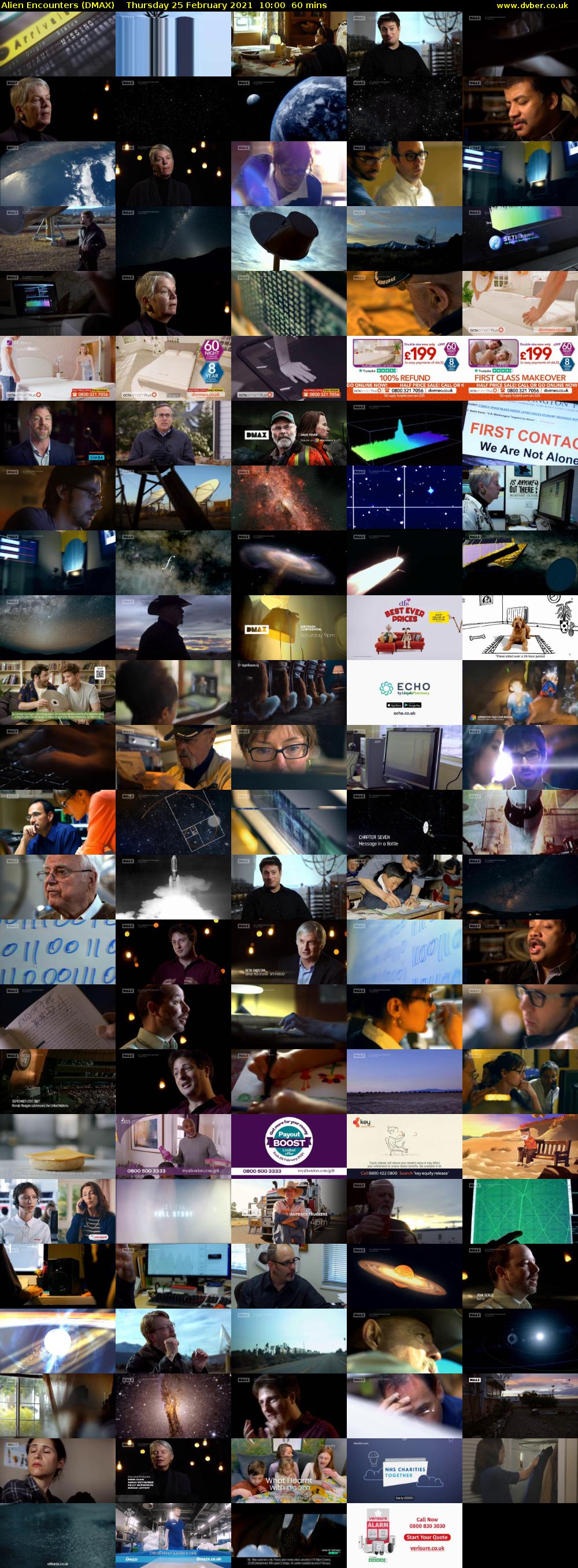 Alien Encounters (DMAX) Thursday 25 February 2021 10:00 - 11:00