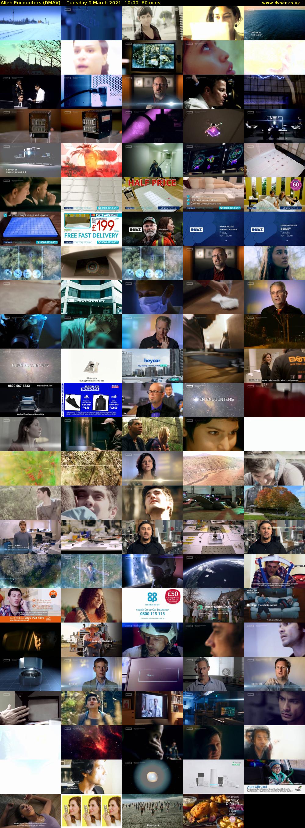 Alien Encounters (DMAX) Tuesday 9 March 2021 10:00 - 11:00