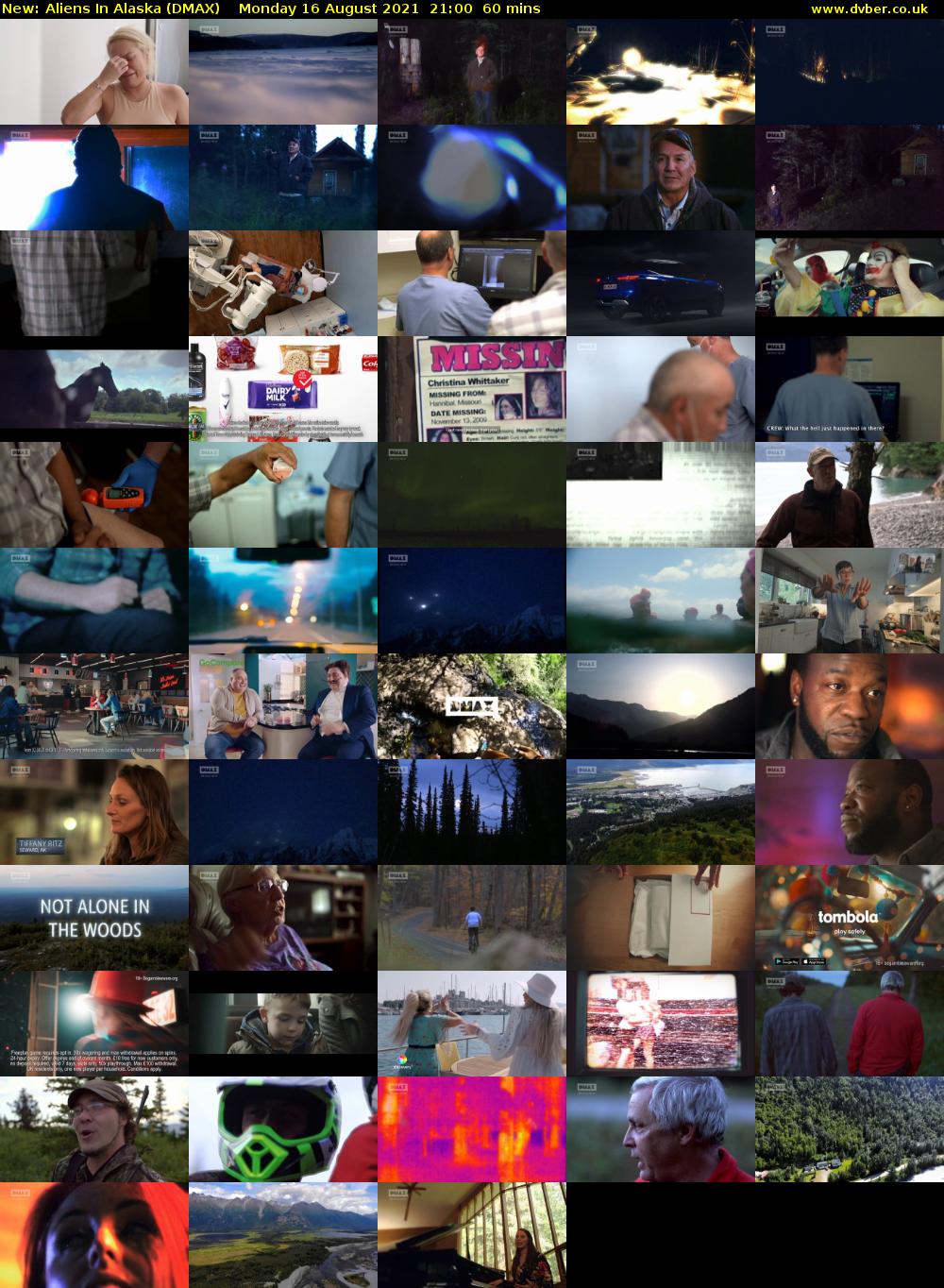 Aliens In Alaska (DMAX) Monday 16 August 2021 21:00 - 22:00